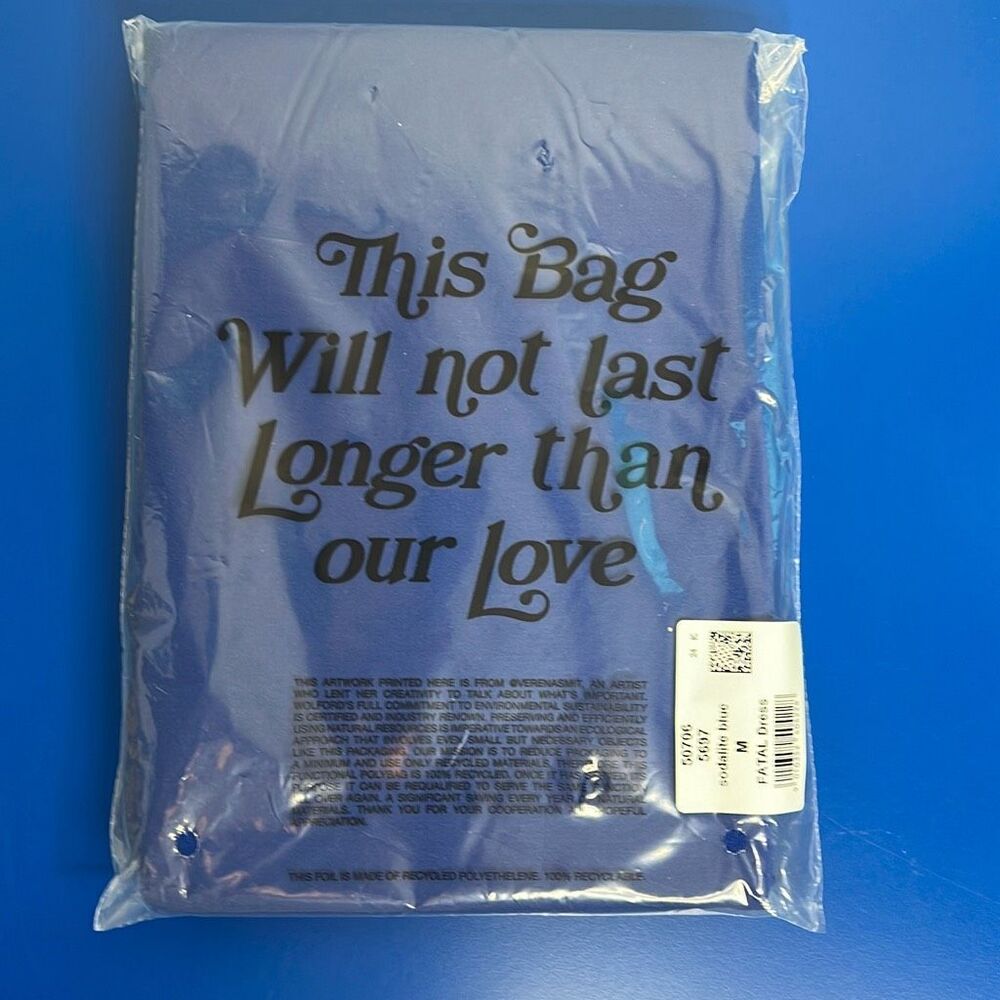 NWT Wolford Fatal Dress M Blue - Picture 11 of 11